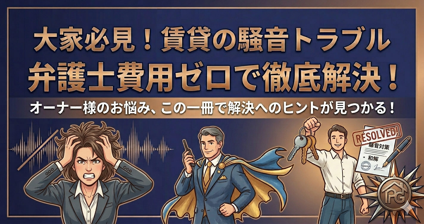 【大家向け】賃貸の騒音トラブルを弁護士費用ゼロで解決した全手順【実体験】